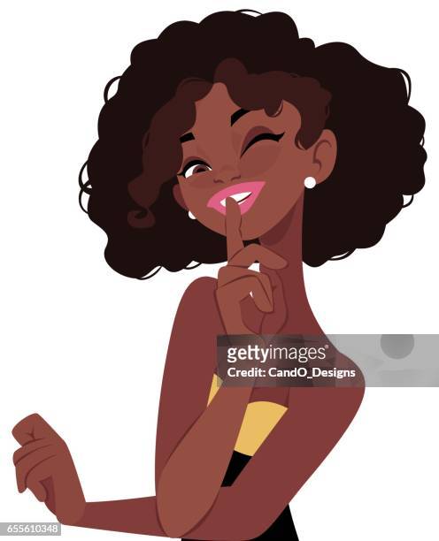72 Shh Cartoon High Res Illustrations - Getty Images