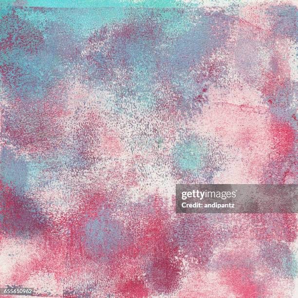 pastel blue and pink textured background - multi colored background artwork acrylic stock illustrations