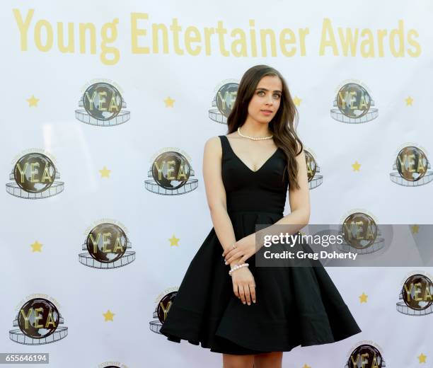 Actress Julia Tomasone attends the 2nd Annual Young Entertainer Awards at The Globe Theatre on March 19, 2017 in Universal City, California.