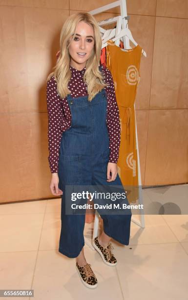 Nicola Hughes attends the Debenhams Summer 17 Salon Show with global supermodel Helena Christensen and Emma Willis alongside a selection of designers...