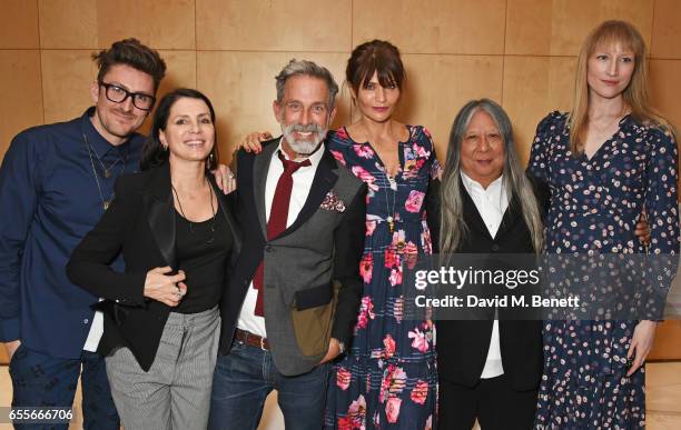 Henry Holland, Sadie Frost, Ben de Lisi, Helena Christensen, John Rocha and Jade Parfitt attend the Debenhams Summer 17 Salon Show with global...