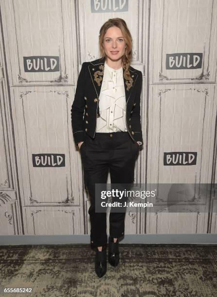 Actress Rebecca Ferguson attends Build Series at Build Studio on March 20, 2017 in New York City.