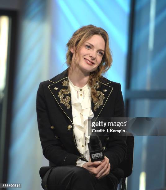 Actress Rebecca Ferguson attends Build Series at Build Studio on March 20, 2017 in New York City.