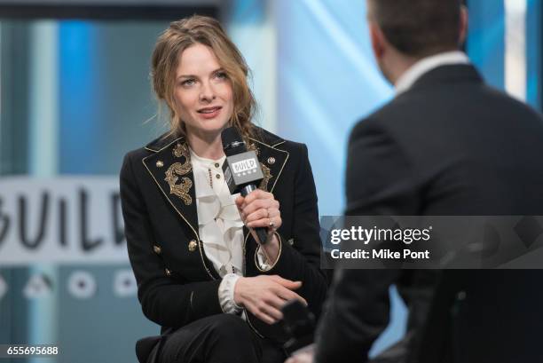 Actress Rebecca Ferguson attends Build Series to discuss "Life" at Build Studio on March 20, 2017 in New York City.