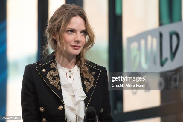 Actress Rebecca Ferguson attends Build Series to discuss "Life" at Build Studio on March 20, 2017 in New York City.