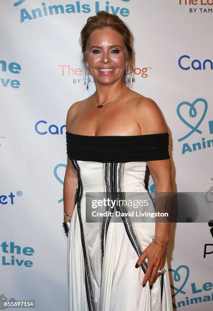 Actress Fia Perera attends the Let The Animals Live Gala at the Olympic Collection Banquet & Conference Center on March 19, 2017 in Los Angeles,...