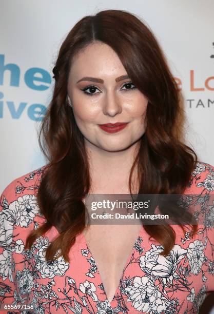 Actress Jillian Clare attends the Let The Animals Live Gala at the Olympic Collection Banquet & Conference Center on March 19, 2017 in Los Angeles,...