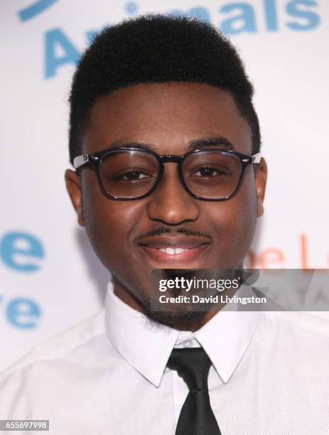 Actor Matthieu Jean-Pierre attends the Let The Animals Live Gala at the Olympic Collection Banquet & Conference Center on March 19, 2017 in Los...