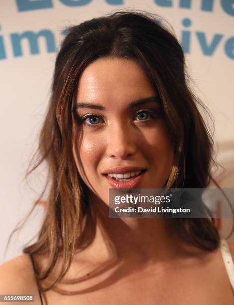 Actress Melissa Bolona attends the Let The Animals Live Gala at the Olympic Collection Banquet & Conference Center on March 19, 2017 in Los Angeles,...