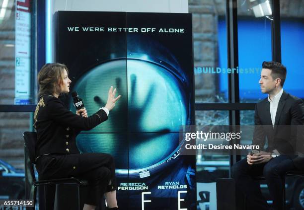 Actress Rebecca Ferguson attends Build Series to discuss 'Life' at Build Studio on March 20, 2017 in New York City.