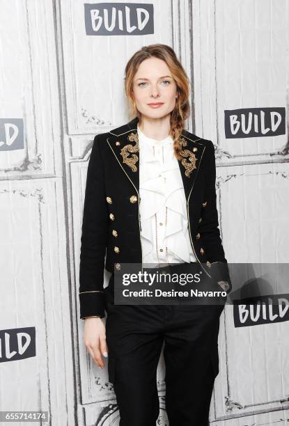 Actress Rebecca Ferguson attends Build Series to discuss 'Life' at Build Studio on March 20, 2017 in New York City.