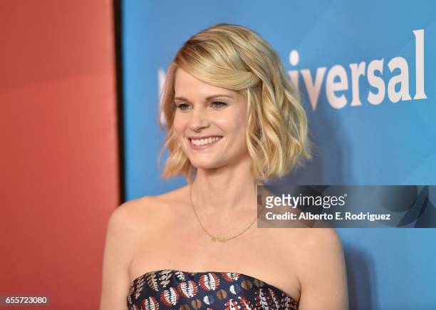 Actor Joelle Carter of "Chicago Justice" attends the 2017 NBCUniversal Summer Press Day at The Beverly Hilton Hotel on March 20, 2017 in Beverly...