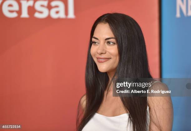Actor Inbar Lavi of 'Imposters' attends the 2017 NBCUniversal Summer Press Day at The Beverly Hilton Hotel on March 20, 2017 in Beverly Hills,...