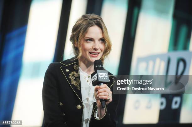 Actress Rebecca Ferguson attends Build Series to discuss 'Life' at Build Studio on March 20, 2017 in New York City.