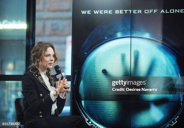 Actress Rebecca Ferguson attends Build Series to discuss 'Life' at Build Studio on March 20, 2017 in New York City.