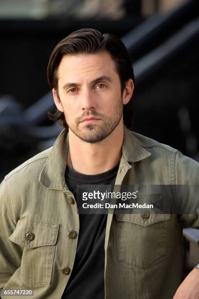 Actor Milo Ventimiglia is photographed for USA Today on March 8, 2017 on the 20th Century Fox movie lot in Los Angeles, California.