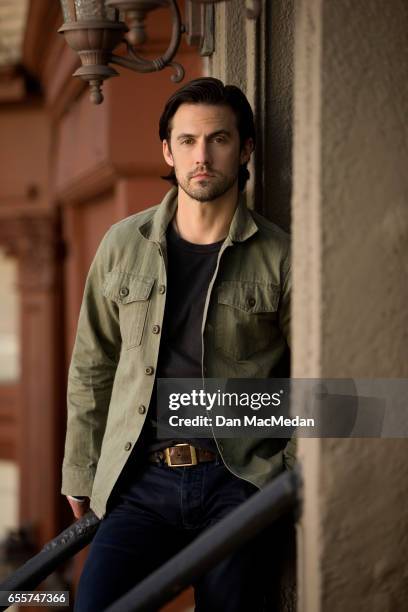 Actor Milo Ventimiglia is photographed for USA Today on March 8, 2017 on the 20th Century Fox movie lot in Los Angeles, California.