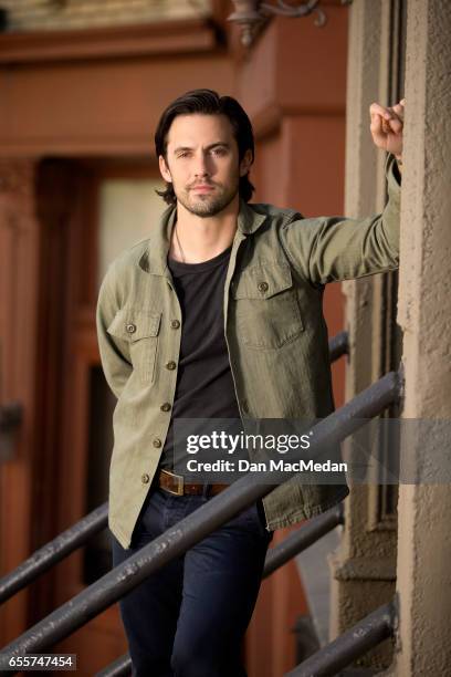 Actor Milo Ventimiglia is photographed for USA Today on March 8, 2017 on the 20th Century Fox movie lot in Los Angeles, California. PUBLISHED IMAGE.