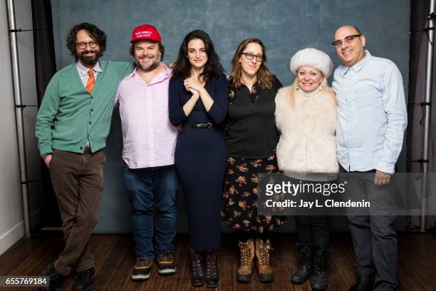Director Wally Wolodarsky, actress Jenny Slate, director Maya Forbes, actor Jack Black, actress Jacki Weaver, actor Willie Garson, from the film The...