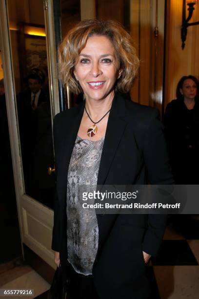 Actress Corinne Touzet attends the "Enfance Majuscule 2017" Charity Gala for the benefit of abused childhood. Held at Salle Gaveau on March 20, 2017...