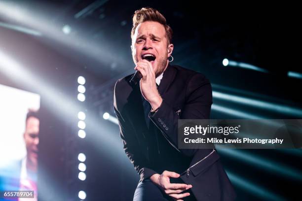 Olly Murs performs at Motorpoint Arena on March 20, 2017 in Cardiff, United Kingdom.