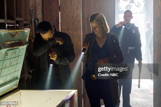 Double Helix" Episode 104 -- Pictured: Jon Seda as Antonio Dawson, Joelle Carter as Laura Nagel --