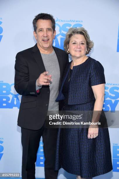 Producers Christopher DeFaria and Bonnie Arnold attends "The Boss Baby" New York Premiere at AMC Loews Lincoln Square 13 theater on March 20, 2017 in...