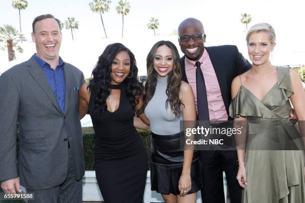 NBCUniversal Summer Press Day -- Pictured: Matt Iseman, NBC's "American Ninja Warrior"; Tiffany Haddish, NBC's "The Carmichael Show"; Amber Stevens...