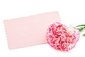 Blank beautiful pink card