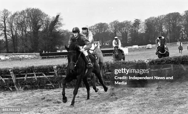 Leopardstown Races, Leopardstown, Dublin, circa March 1986 .