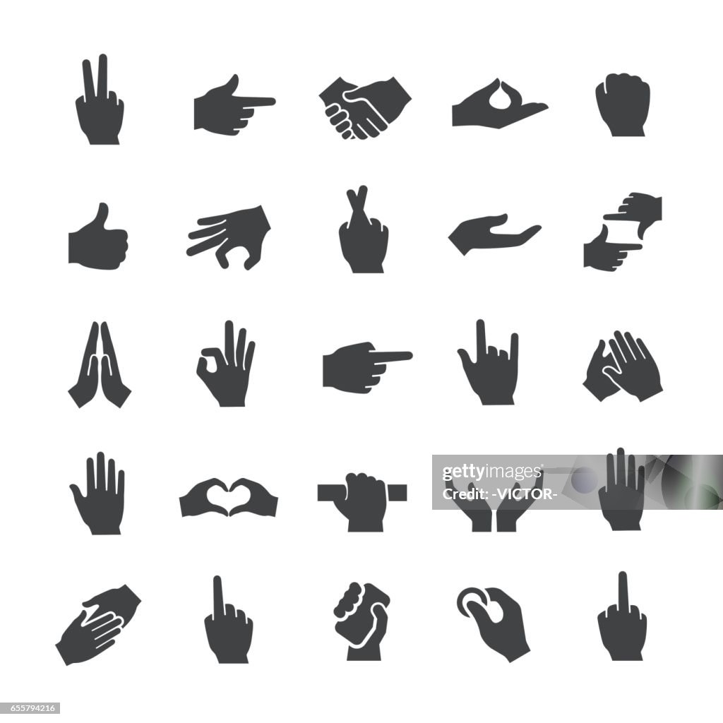 Hand and Gestures Icons - Smart Series