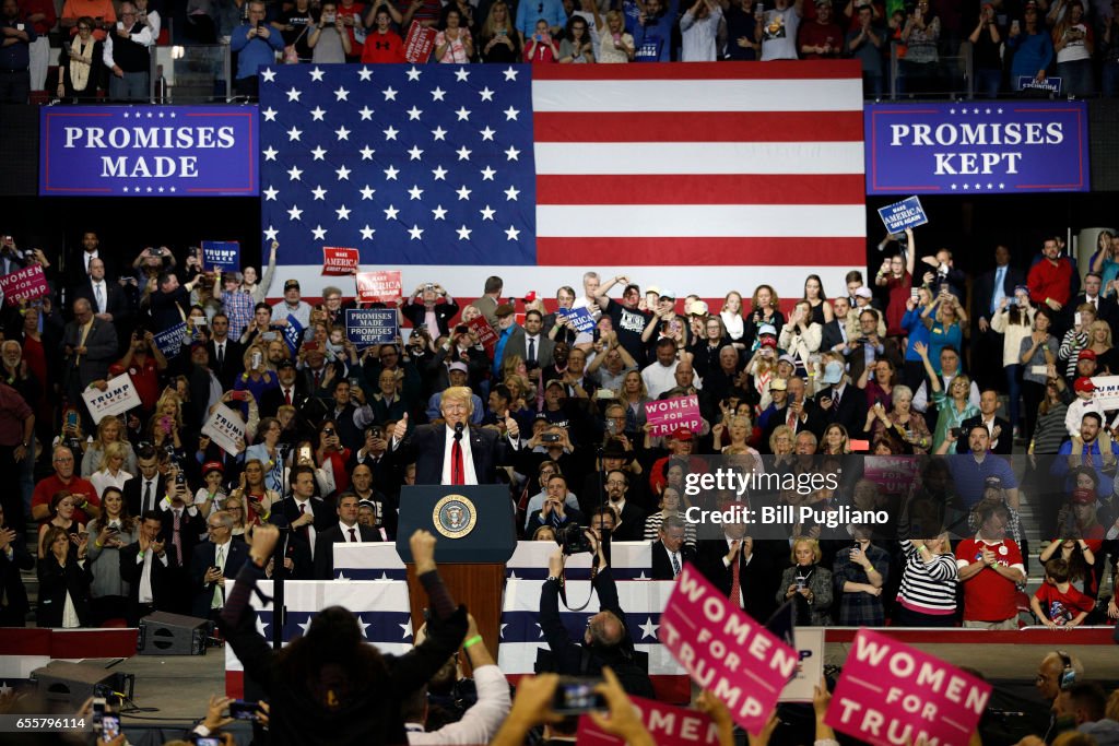 Donald Trump Holds Political Rally In Louisville