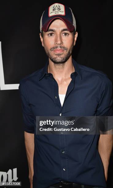 Enrique Iglesias attends the Grand Opening Celebration of TATEL Miami at TATEL Miami on March 20, 2017 in Miami Beach, Florida.