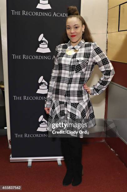 Singer/ songwriter Kendra Foster attends the GRAMMY Pro Songwriters Summit: Women Making Music at The Apollo Theater on March 20, 2017 in New York...