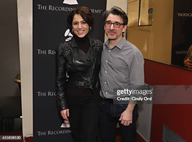 Singer/ songwriter Emily King and New York Chapter of The Recording Academy Executive Director Nick Cucci attend the GRAMMY Pro Songwriters Summit:...