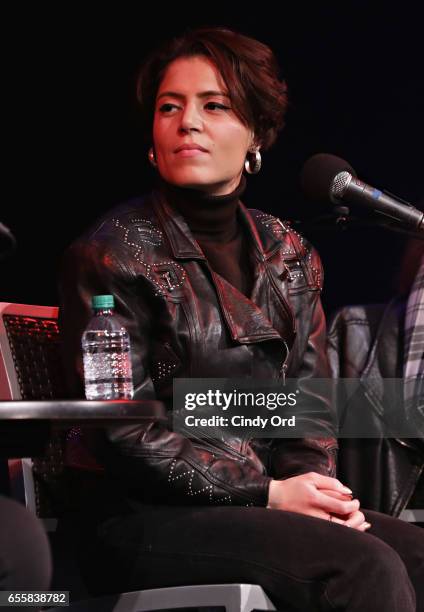 Singer/ songwriter Emily King speaks during the GRAMMY Pro Songwriters Summit: Women Making Music at The Apollo Theater on March 20, 2017 in New York...