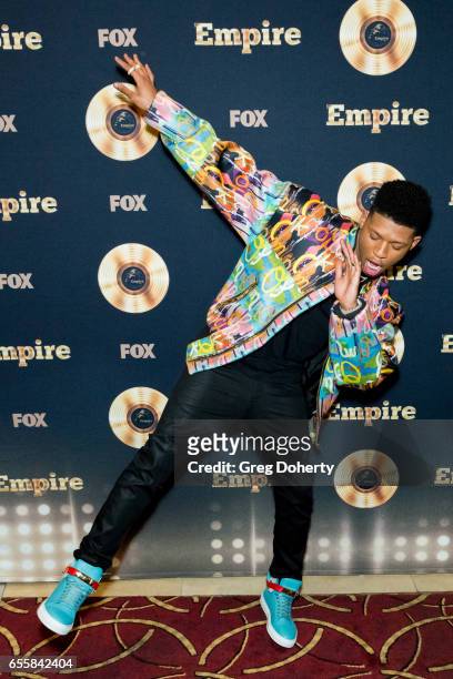 Actor Bryshere Y. Gray attends the Spring Premiere Of FOX's "Empire" at Pacific Theatres at The Grove on March 20, 2017 in Los Angeles, California.