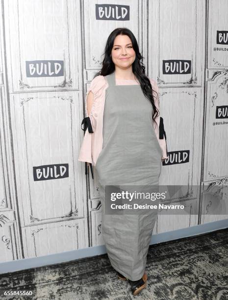 Singer Amy Lee attends Build Series to discuss her new single 'Speak to Me' at Build Studio on March 20, 2017 in New York City.