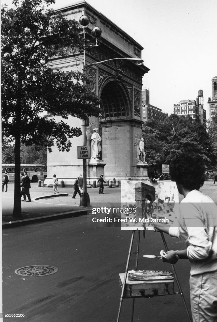 Painting The Washington Square Arch