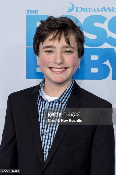 Alexander Garfin attends "The Boss Baby" New York Premiere at AMC Loews Lincoln Square 13 theater on March 20, 2017 in New York City.