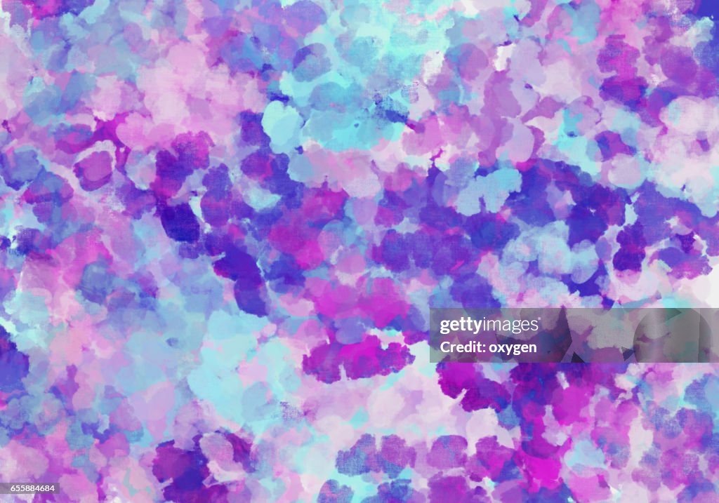 Violet blue abstract painting pattern on canvas