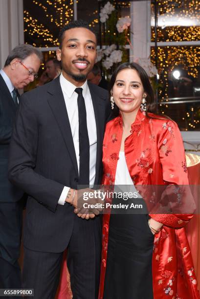 Joshua Livingston and Natalia Livingston attend the New York Premiere and Celebration of Documentary Film "Henry T. Segerstrom: Imagining The Future"...