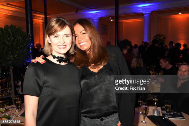 Annabelle Milot and Karine Arsene attend "Gala D'Enfance Majuscule 2017" Charity Gala At Salle Gaveau on March 20, 2017 in Paris, France.