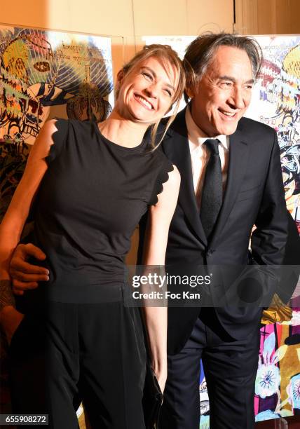 Pascale Louange and Richard Berry attend "Gala D'Enfance Majuscule 2017" Charity Gala At Salle Gaveau on March 20, 2017 in Paris, France.