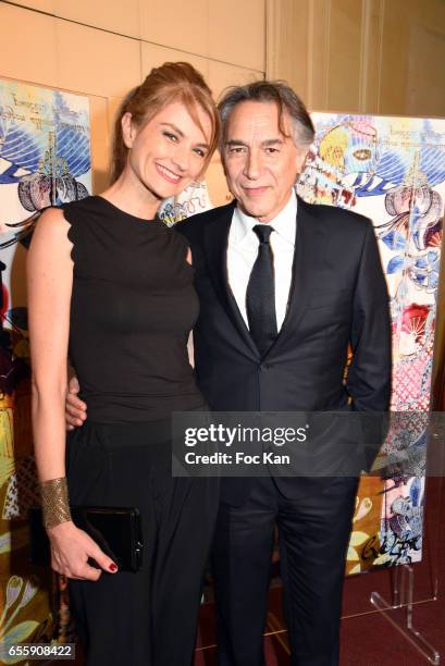 Pascale Louange and Richard Berry attend "Gala D'Enfance Majuscule 2017" Charity Gala At Salle Gaveau on March 20, 2017 in Paris, France.