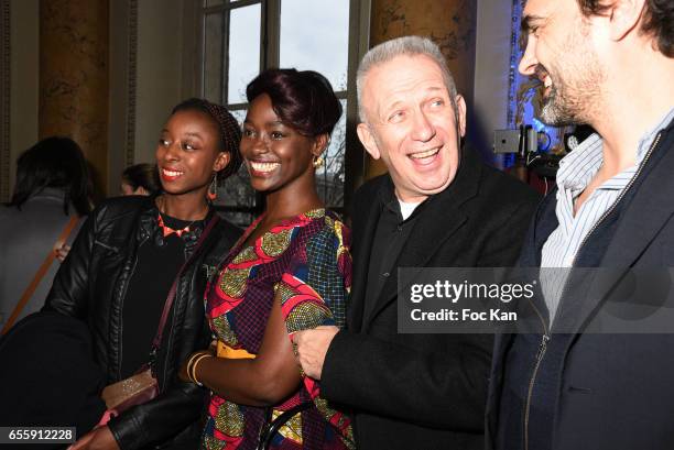 Aissa Maiga, Jean Paul Gaultier and guests attend "France By Jean Paul Gaultier": Limited Coin Collection Press Preview At La Monnaie de Paris on...