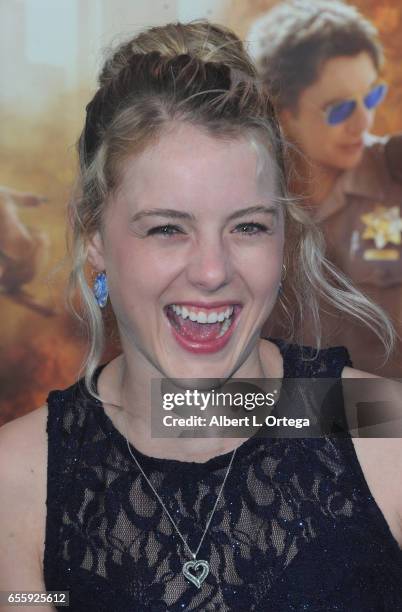 Actress Laura Slade Wiggins arrives for the Premiere Of Warner Bros. Pictures' "CHiPS" held at TCL Chinese Theatre on March 20, 2017 in Hollywood,...