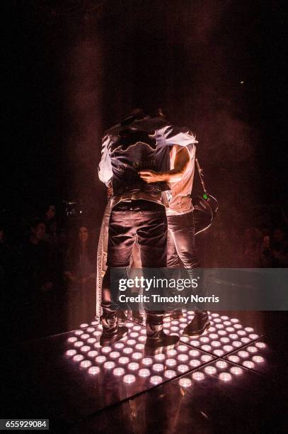 Neil Perry, Kimberly Perry and Reid Perry of The Band Perry perform at El Rey Theatre on March 20, 2017 in Los Angeles, California.