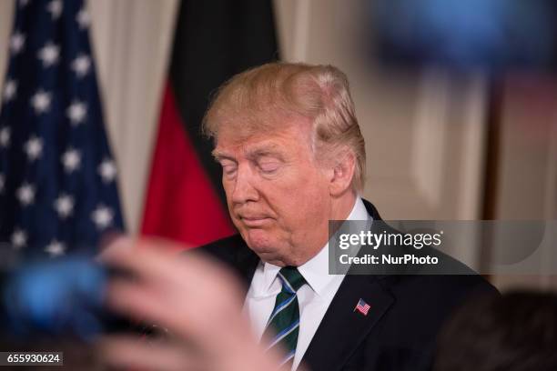 President Trump and Chancellor Angela Merkel of Germany, held a joint press conference in the East Room of the White House, on Friday, March 17, 2017.