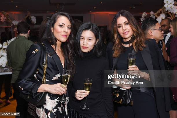 Lucy Sanchez, Michelg Ling and Erica Horta attend the New York